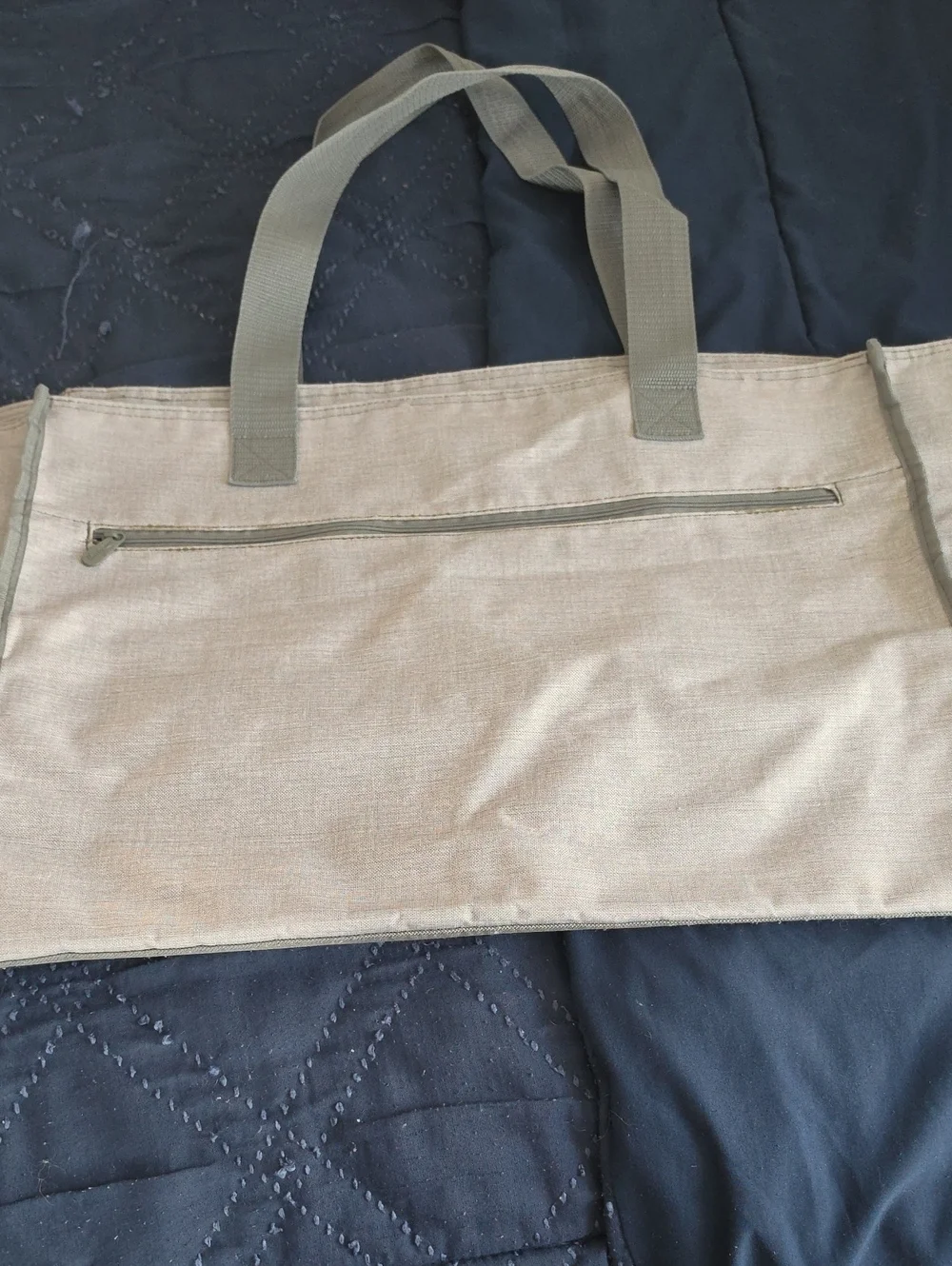 Canvas Tote Bag in Light Gray